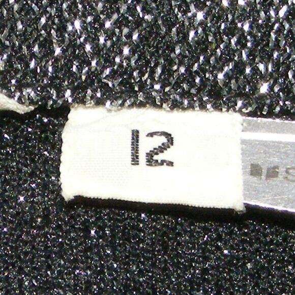 Vintage Top/Shirt-Jacket Set, S, 2pc, Silvery Sparkle, Rhinestone Buttons - Picture 11 of 12